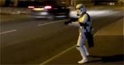 StormtrooperShop.com Stormtrooper Plays with Traffic