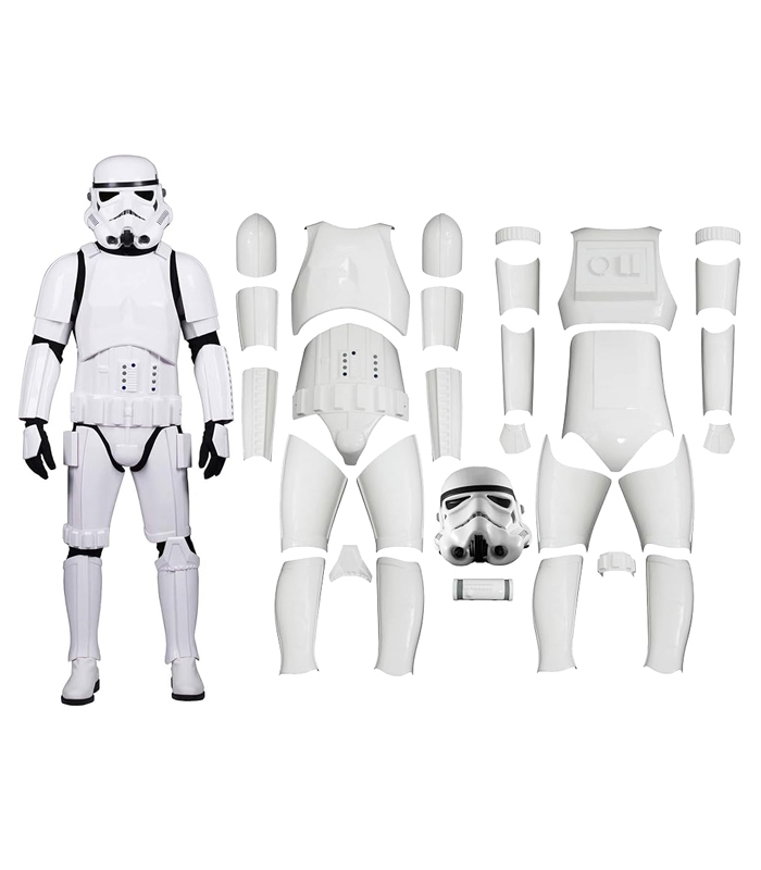 Star Wars Stormtrooper Armor Costume with Helmet – Fully Strapped – Ready to Wear – No Accessories