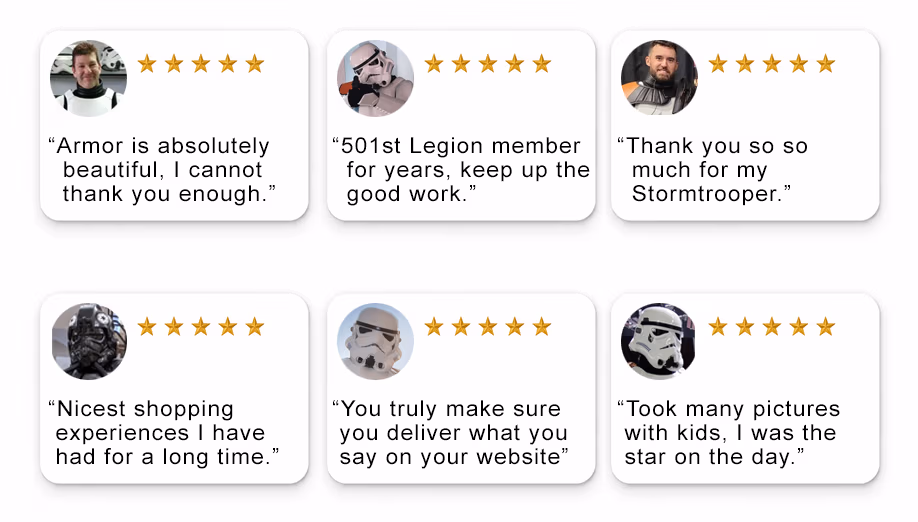 Stormtrooper Armor Reviews, Real Customers, Real Photos
